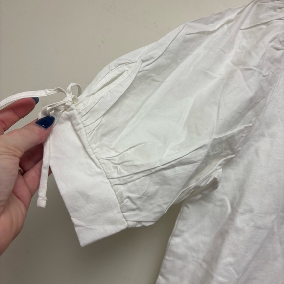 NWT Gap Tie Sleeve Square Neck Top - Picture 2 of 10